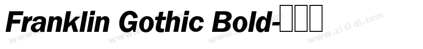 Franklin Gothic Bold字体转换